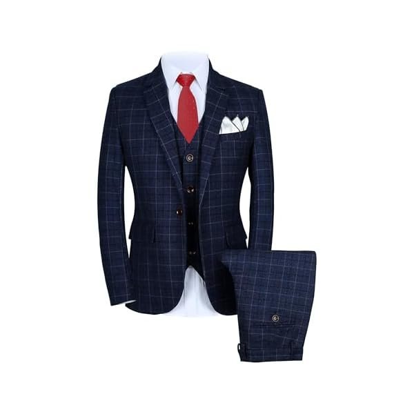 Plaid Occasion Three-Piece Suit