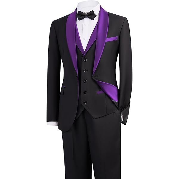 Shawl-Lapel Slim Three-Piece Tuxedo