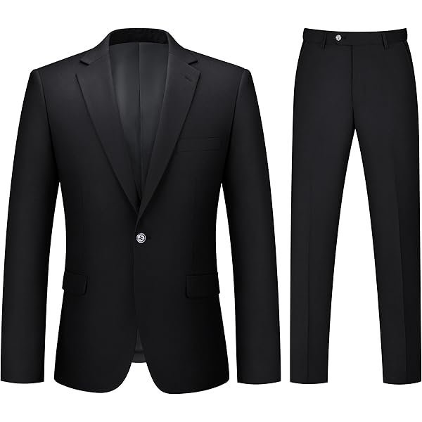 One-Button Slim Two-Piece Suit