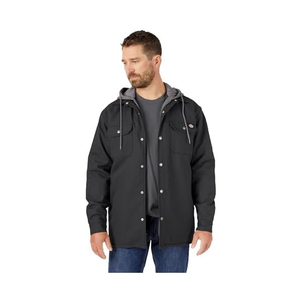 Hooded Canvas Shirt Jacket