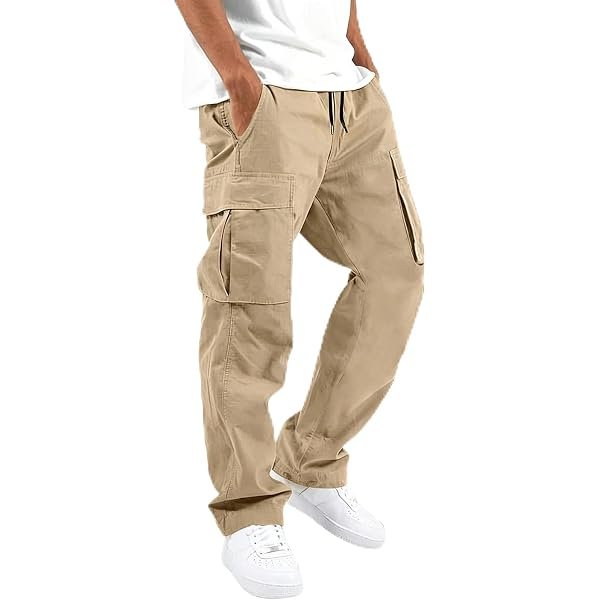 Elastic-Waist Cargo Pants