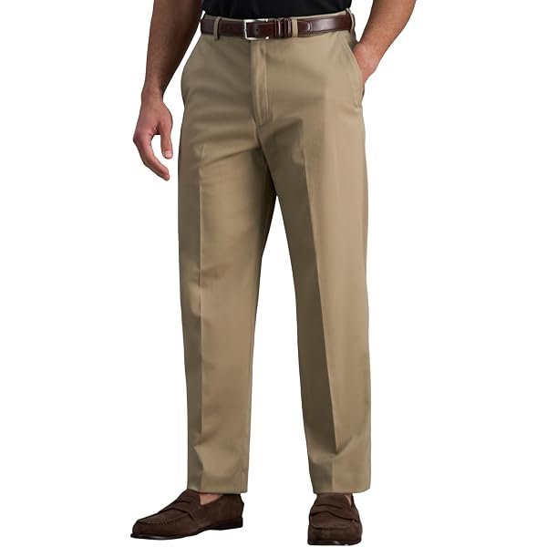 Classic-Fit Easy-Care Khaki Pants