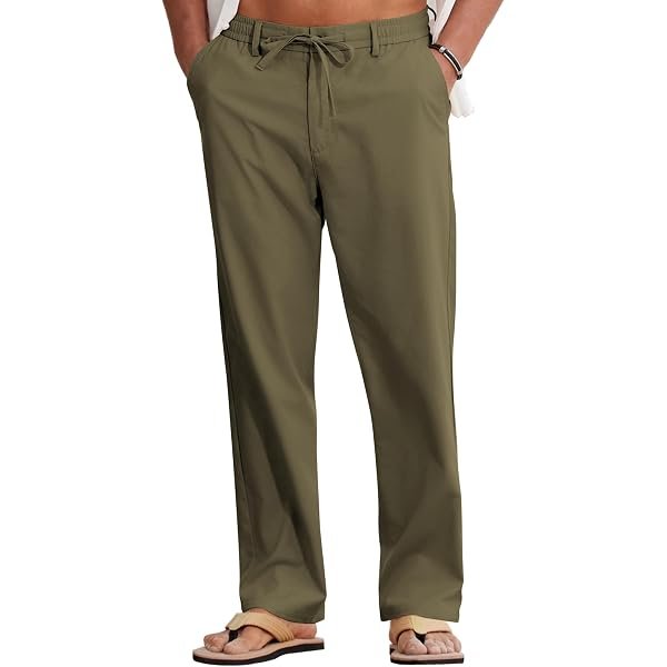 Cotton-Linen Casual Trousers
